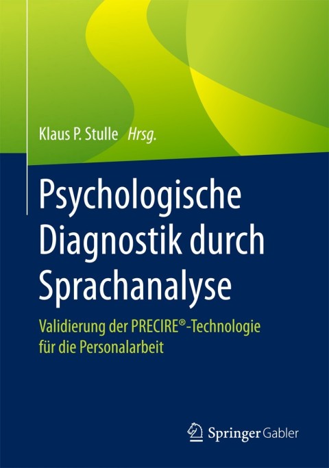Cover image for book Psychologische Diagnostik durch Sprachanalyse
