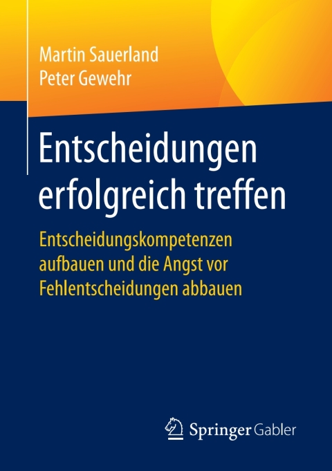 Cover image for book Entscheidungen erfolgreich treffen