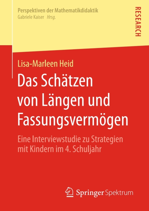 Cover image for book Das Schätzen von Längen und Fassungsvermögen