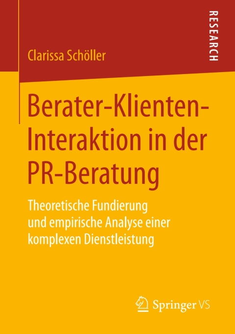 Cover image for book Berater-Klienten-Interaktion in der PR-Beratung