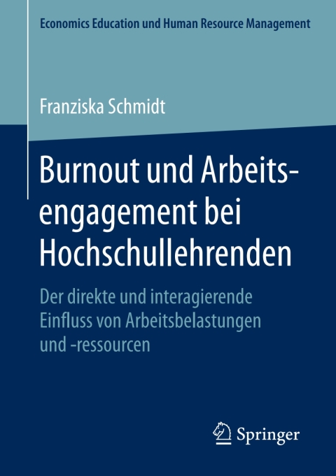 Cover image for book Burnout und Arbeitsengagement bei Hochschullehrenden