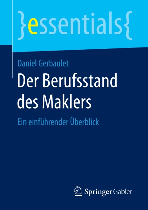 Cover image for book Der Berufsstand&nbsp;des Maklers