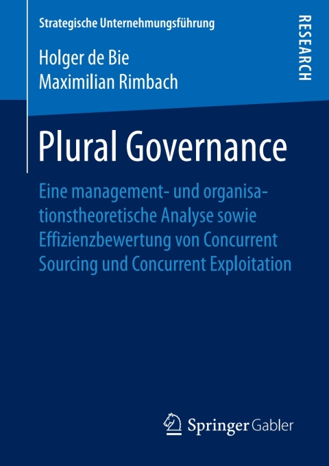 Cover image for book Plural Governance