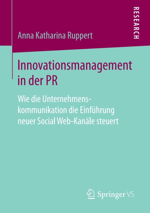 Cover image for book Innovationsmanagement in der PR