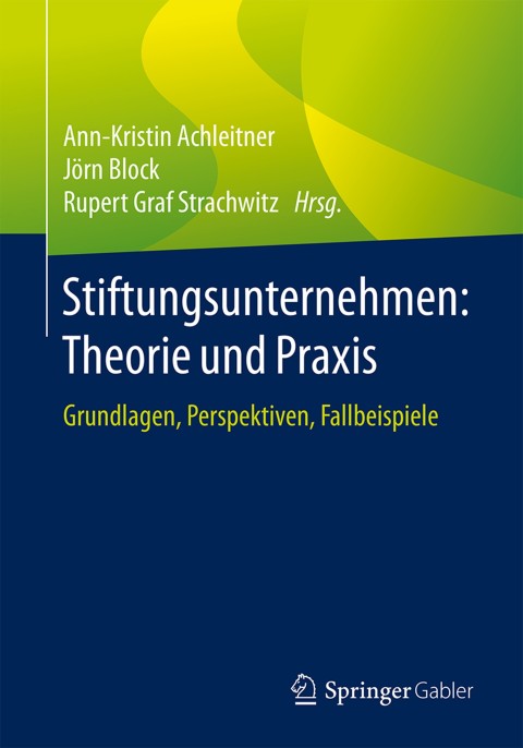 Cover image for book Stiftungsunternehmen: Theorie und Praxis