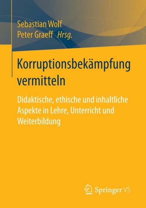Cover image for book Korruptionsbekämpfung vermitteln