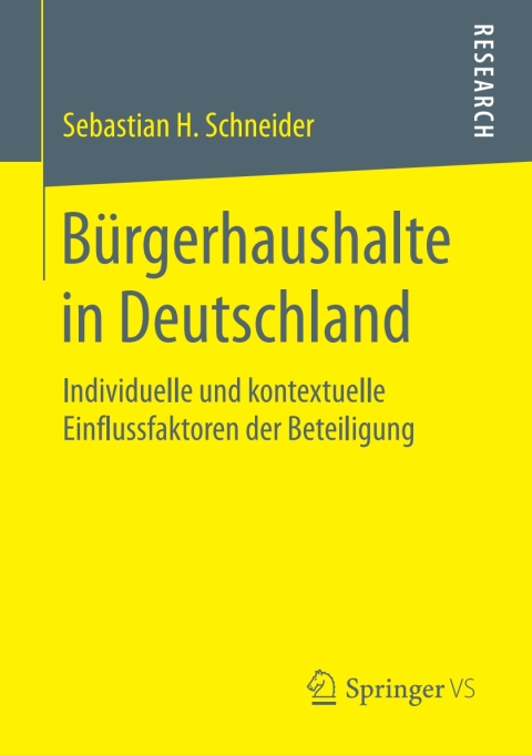 Cover image for book Bürgerhaushalte in Deutschland