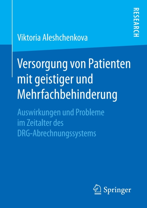 Cover image for book Versorgung von Patienten mit geistiger und Mehrfachbehinderung