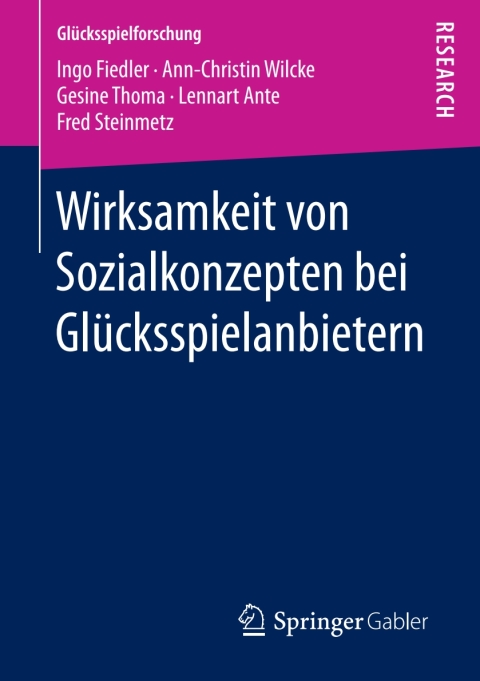Cover image for book Wirksamkeit von Sozialkonzepten bei Glücksspielanbietern