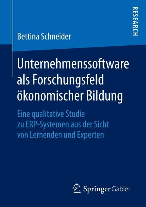 Cover image for book Unternehmenssoftware als Forschungsfeld ökonomischer Bildung