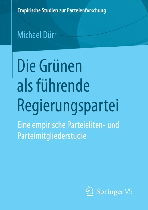 Cover image for book Die Grünen als führende Regierungspartei