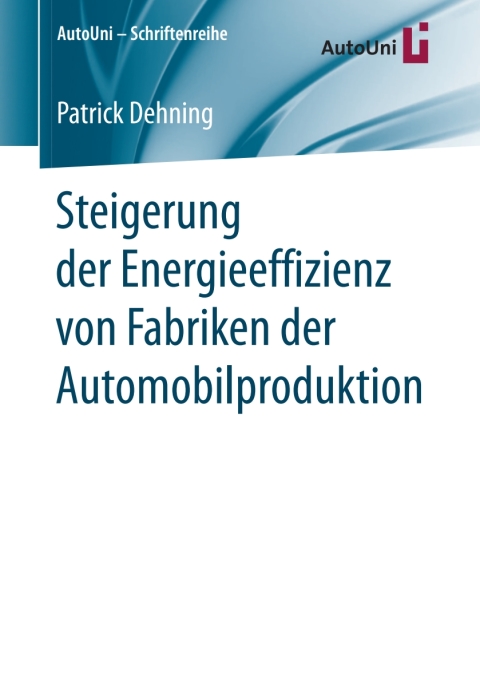 Cover image for book Steigerung der Energieeffizienz von Fabriken der Automobilproduktion