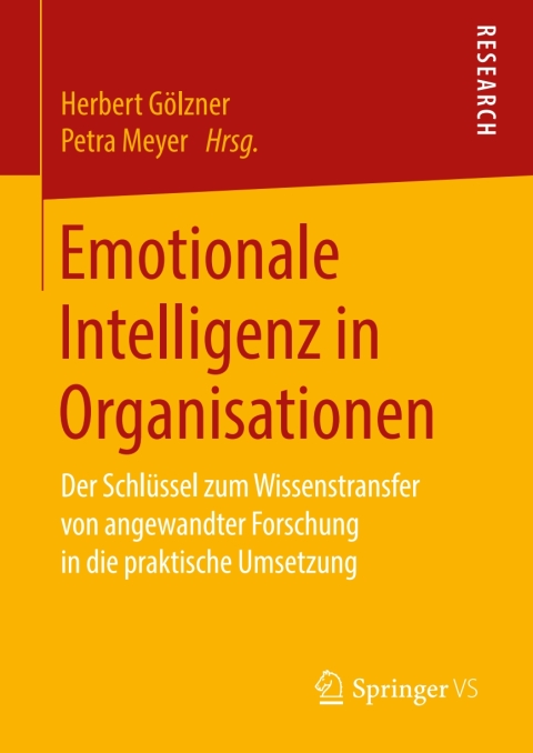 Cover image for book Emotionale Intelligenz in Organisationen