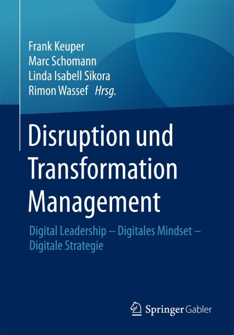 Cover image for book Disruption und Transformation Management