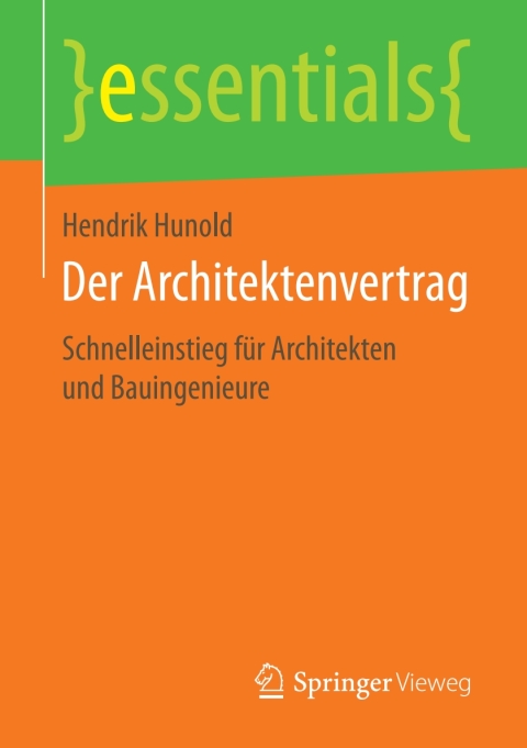Cover image for book Der Architektenvertrag