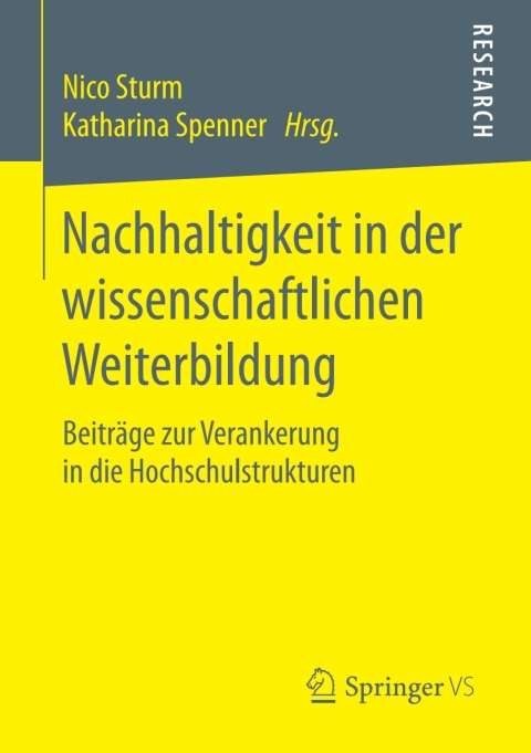 Cover image for book Nachhaltigkeit in der wissenschaftlichen Weiterbildung