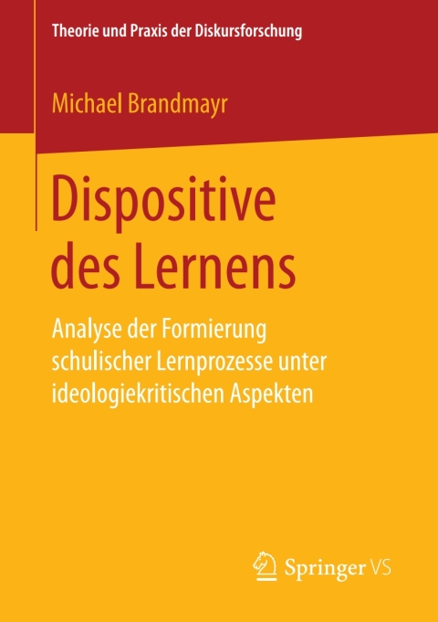 Cover image for book Dispositive des Lernens