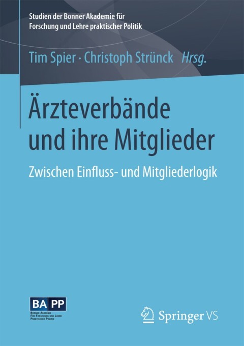 Cover image for book Ärzteverbände und ihre Mitglieder
