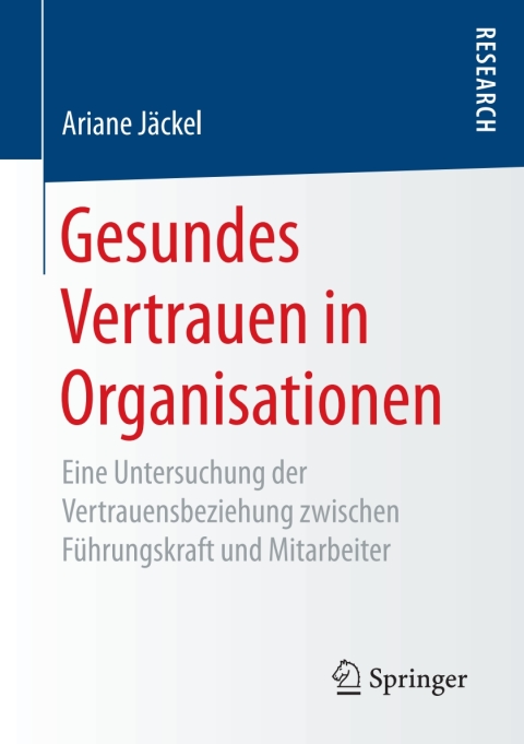 Cover image for book Gesundes Vertrauen in Organisationen