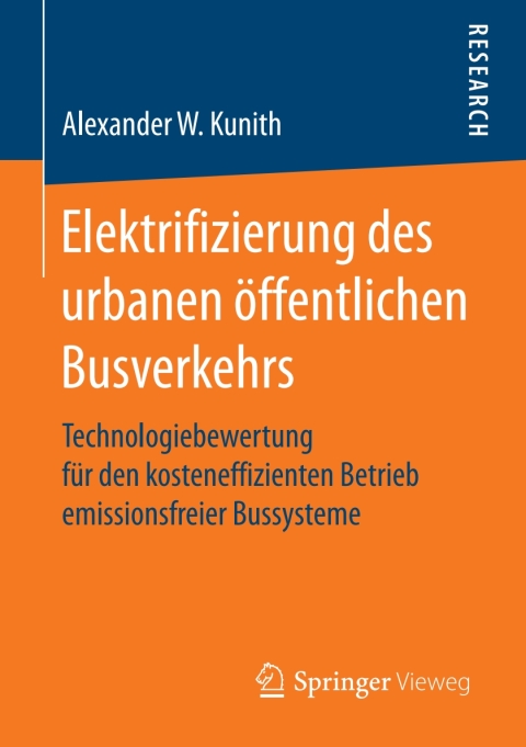Cover image for book Elektrifizierung des urbanen öffentlichen Busverkehrs