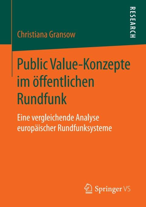 Cover image for book Public Value-Konzepte im öffentlichen Rundfunk