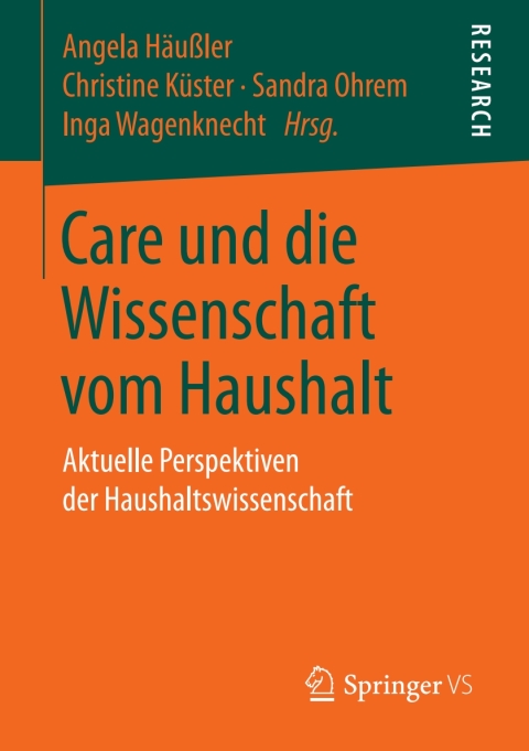 Cover image for book Care und die Wissenschaft vom Haushalt