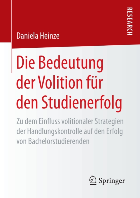 Cover image for book Die Bedeutung der Volition für den Studienerfolg