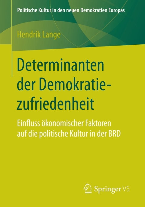 Cover image for book Determinanten der Demokratiezufriedenheit