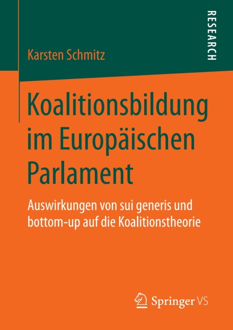 Cover image for book Koalitionsbildung im Europäischen Parlament