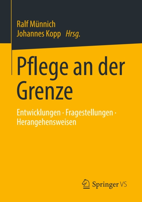 Cover image for book Pflege an der Grenze