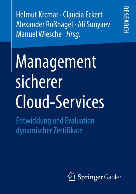 Cover image for book Management sicherer Cloud-Services