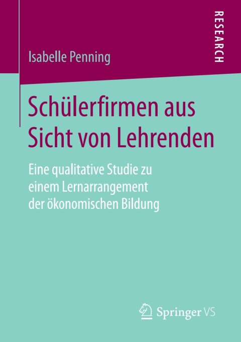 Cover image for book Schülerfirmen aus Sicht von Lehrenden