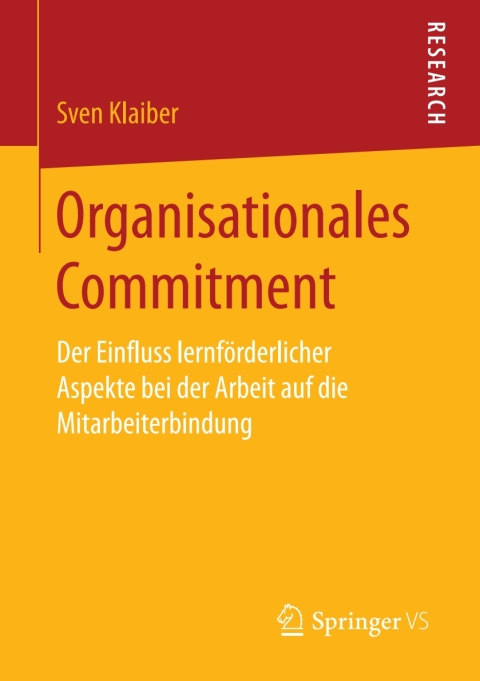 Cover image for book Organisationales Commitment
