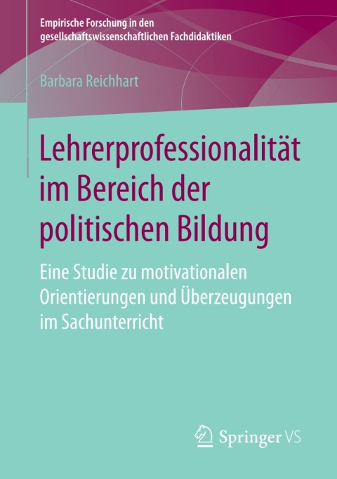 Cover image for book Lehrerprofessionalität im Bereich der politischen Bildung