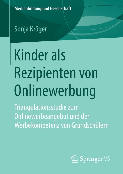Cover image for book Kinder als Rezipienten von Onlinewerbung