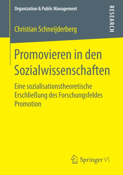 Cover image for book Promovieren in den Sozialwissenschaften