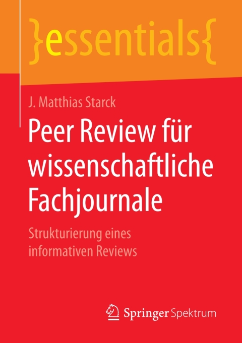 Cover image for book Peer Review für wissenschaftliche Fachjournale