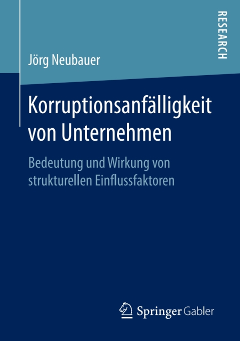 Cover image for book Korruptionsanfälligkeit von Unternehmen