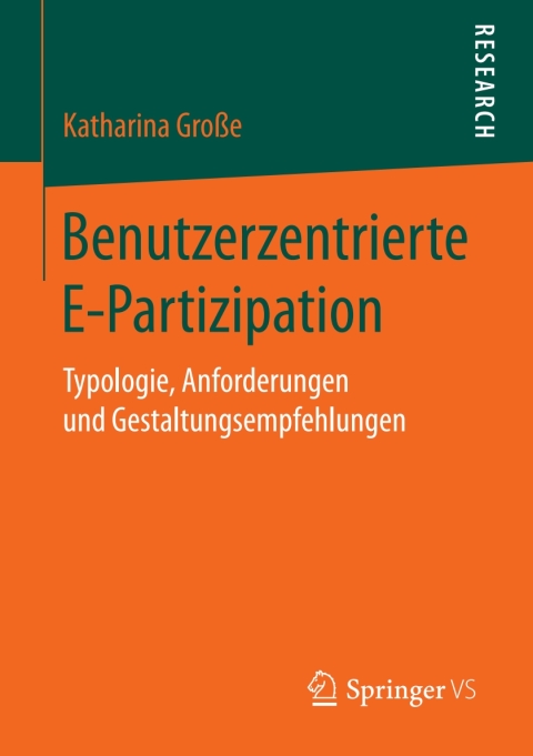Cover image for book Benutzerzentrierte E-Partizipation