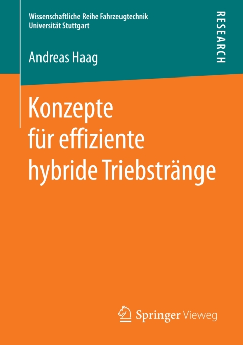 Cover image for book Konzepte für effiziente hybride Triebstränge