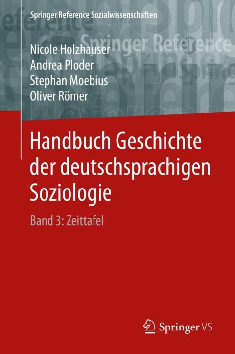 Cover image for book Handbuch Geschichte der deutschsprachigen Soziologie