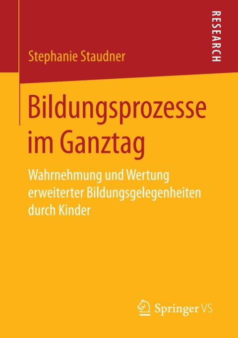 Cover image for book Bildungsprozesse im Ganztag