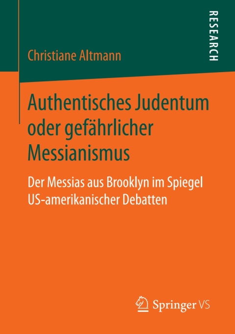 Cover image for book Authentisches Judentum oder gefährlicher Messianismus