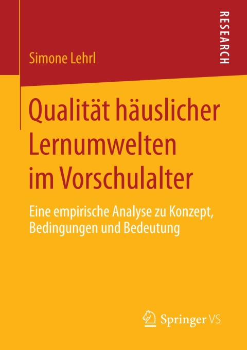 Cover image for book Qualität häuslicher Lernumwelten im Vorschulalter