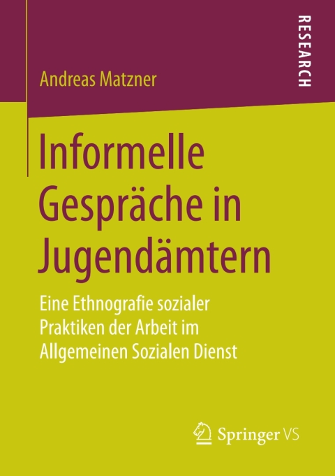 Cover image for book Informelle Gespräche in Jugendämtern