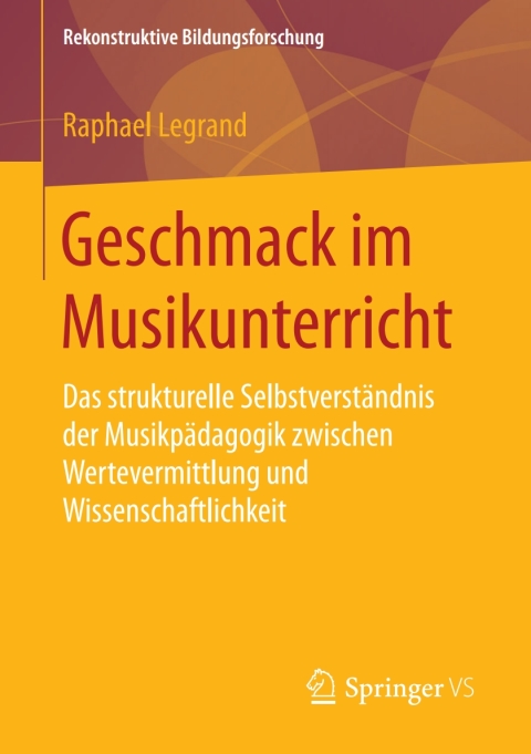 Cover image for book Geschmack im Musikunterricht
