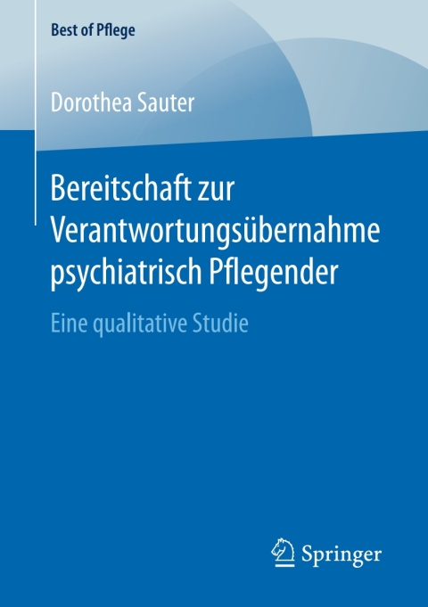 Cover image for book Bereitschaft zur Verantwortungsübernahme psychiatrisch Pflegender