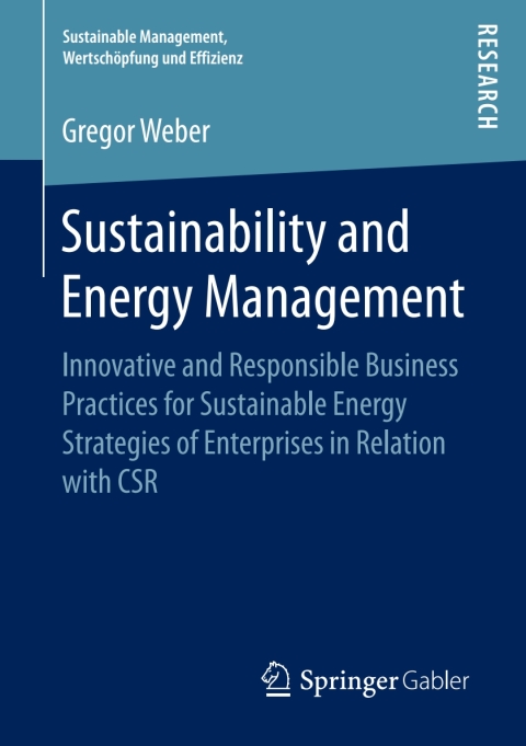 Cover image for book Sustainability and Energy Management
