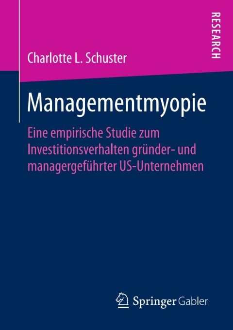 Cover image for book Managementmyopie