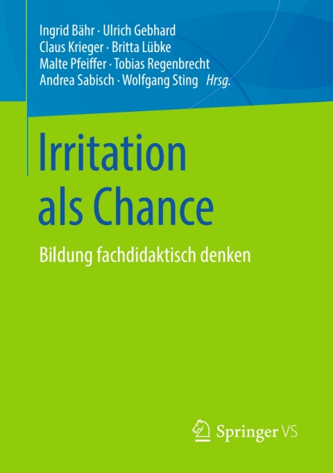 Cover image for book Irritation als Chance